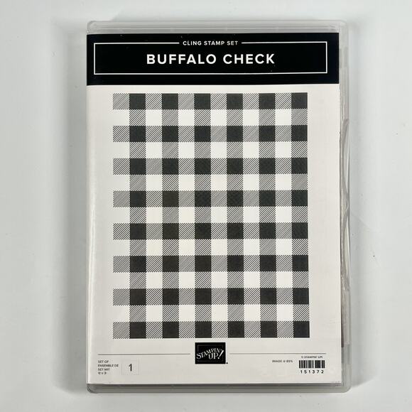 Stampin' Up! Other - Stampin Up! BUFFALO CHECK Clear Mount Stamp Set NEW #147794